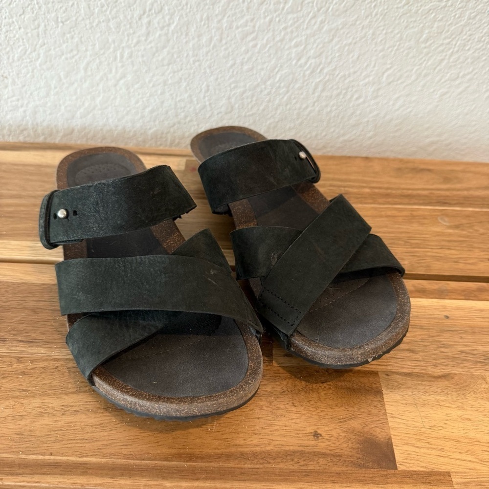 Teva- Women’s Black Mahonia Slides- Size 8
